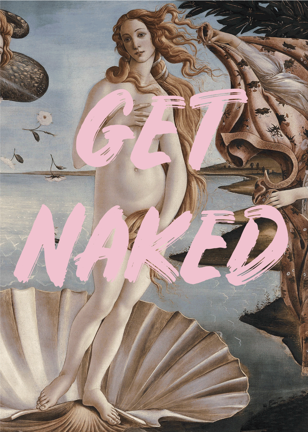 Venus get naked - Kunst remake plakat