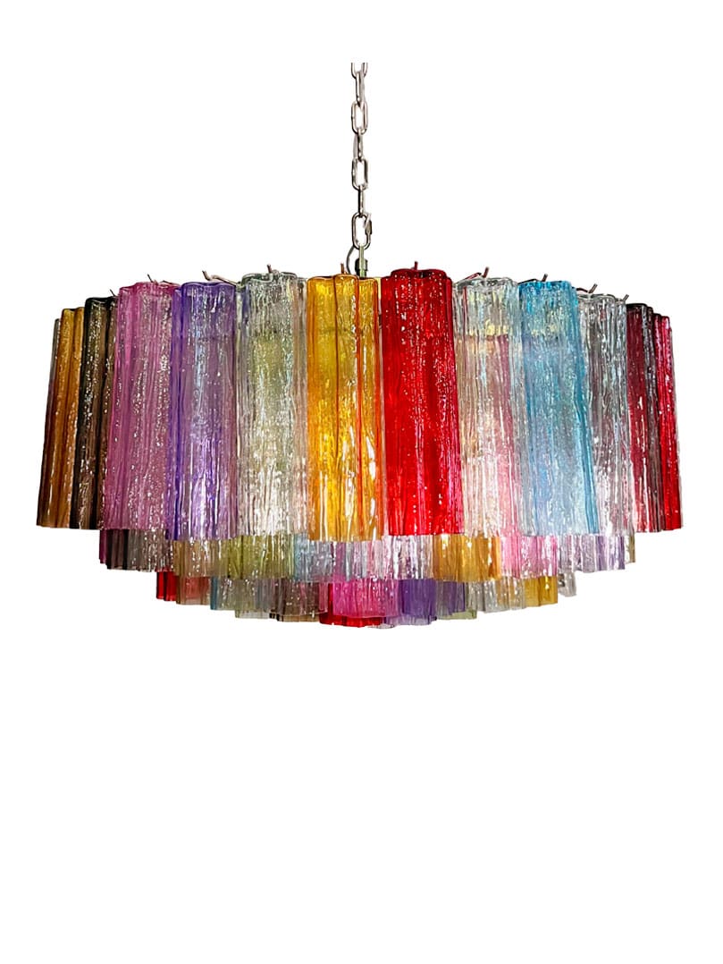 Murano lysekrone  -  101 Tuber  -  Multi Krom blank
