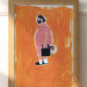 Poster - Man with flowers - A3